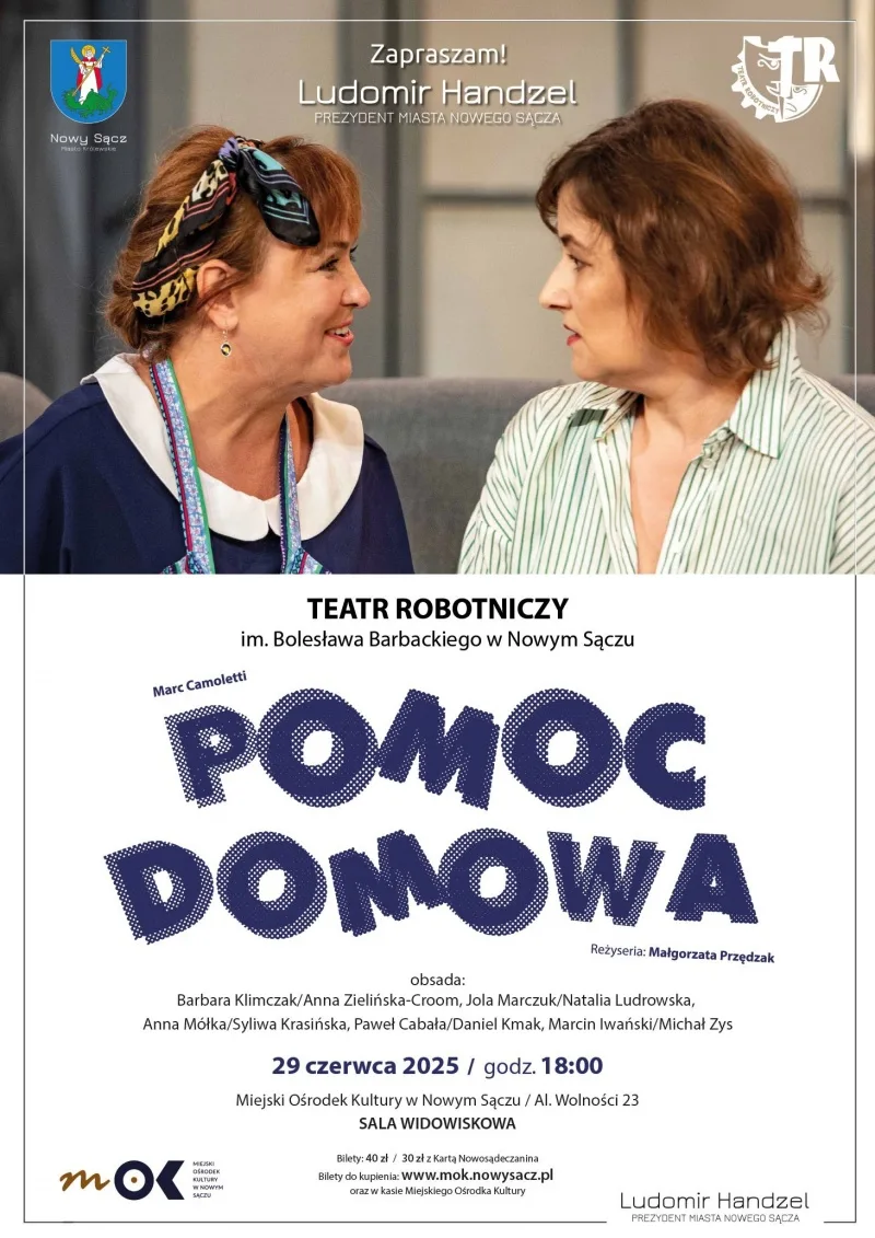 Spektakl 'Pomoc domowa' w Miejskim Ośrodku Kultury