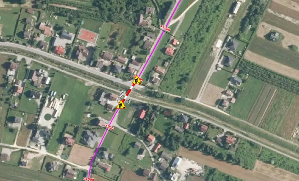 Utrudnienia w ruchu na drodze powiatowej nr 1549K Biczyce Dolne – Gostwica