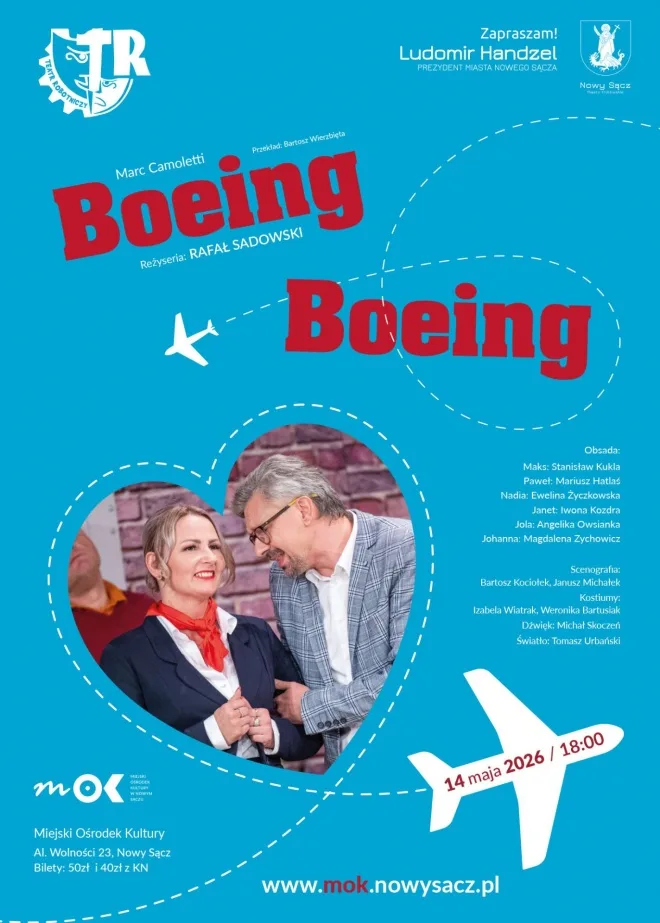 Spektakl 'Boeing, Boeing' w Miejskim Ośrodku Kultury