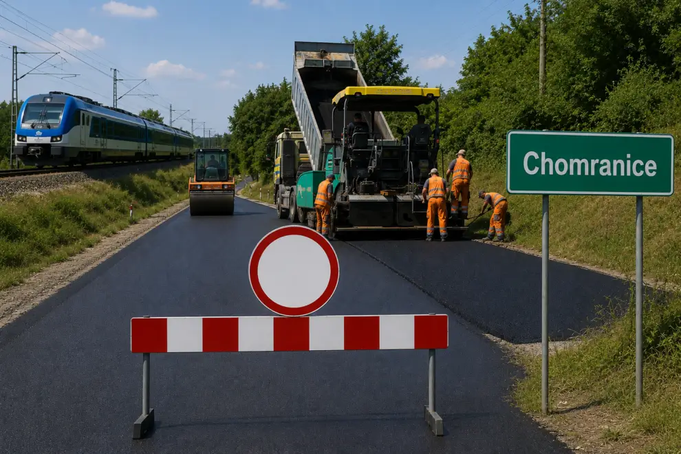 Zamknięcie odcinka drogi powiatowej nr 1552 K w Chomranicach