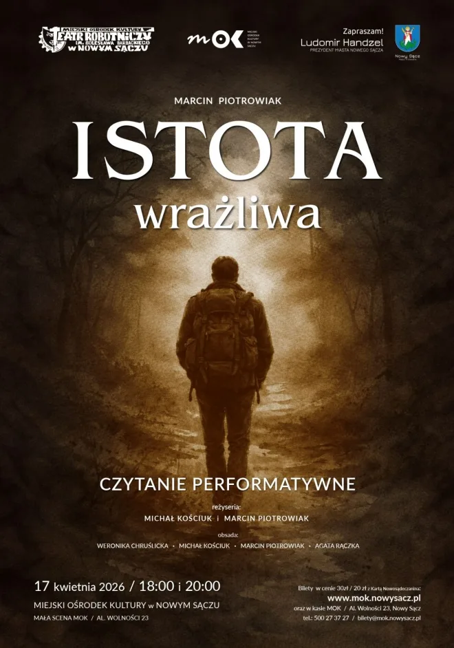 Czytanie performatywne "Istota wrażliwa" w MOK