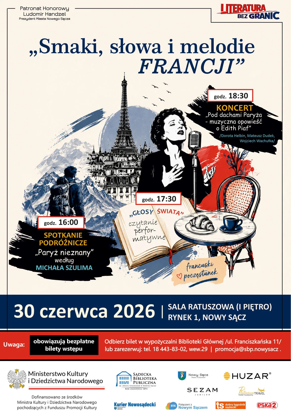 Francuskie smaki, literatura i muzyka w Nowym Sączu