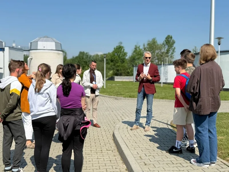 Edukacyjna wizyta w Zakładzie Uzdatniania Wody w Starym Sączu