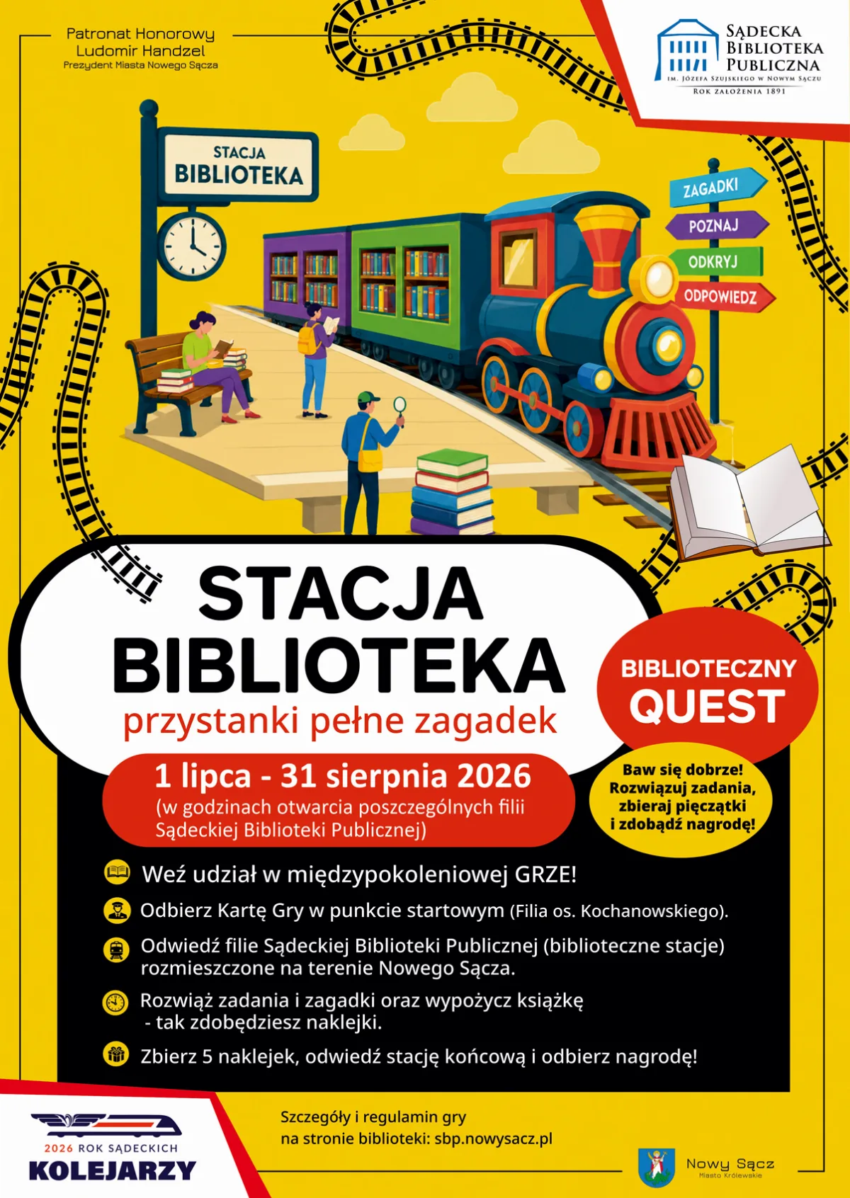 Queść „Stacja Biblioteka” – międzypokoleniowa gra w bibliotekach
