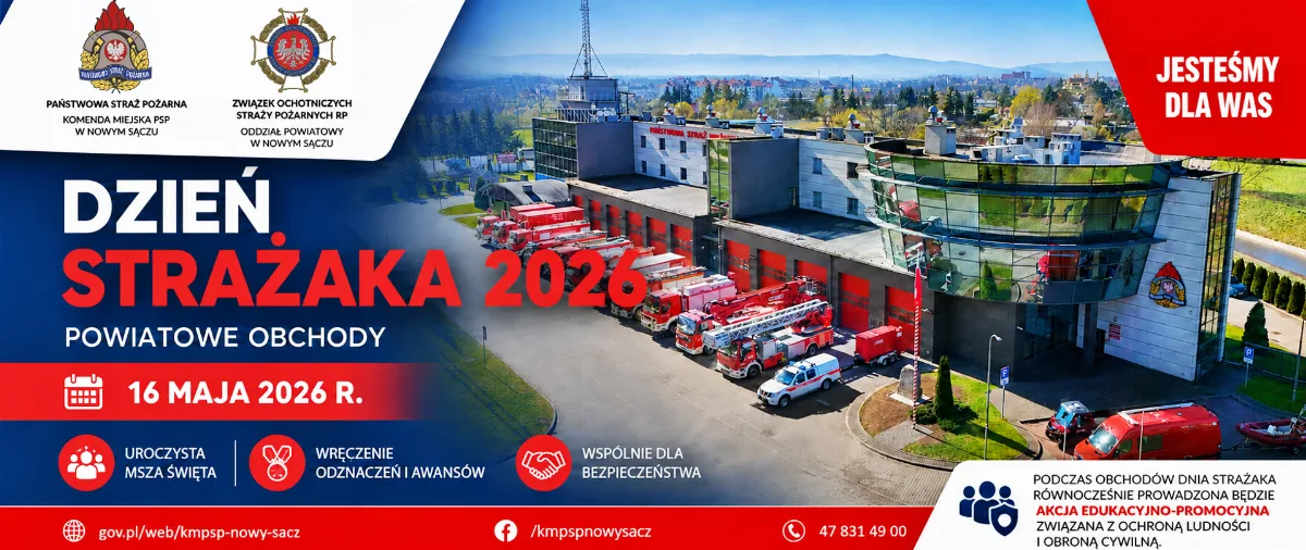 Obchody Dnia Strażaka 2026 w Nowym Sączu