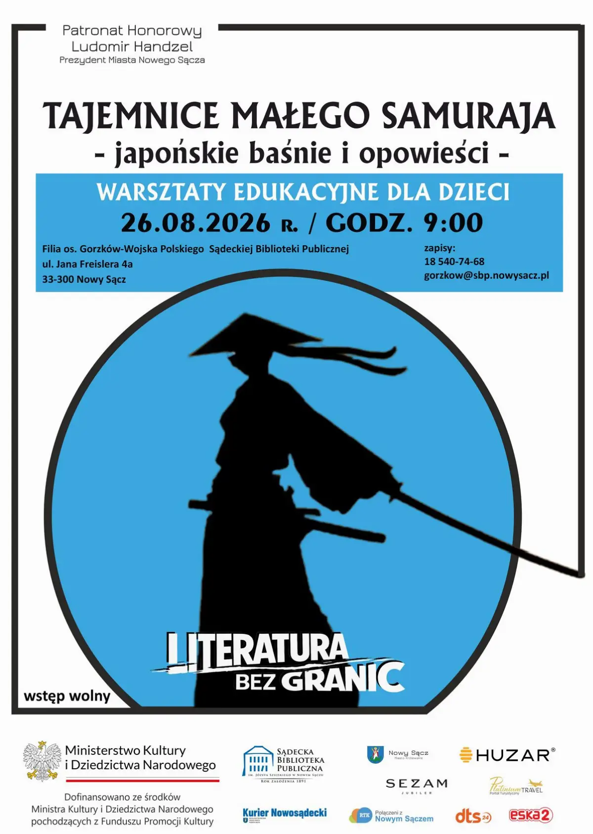 Warsztaty edukacyjne dla dzieci: Tajemnice Małego Samuraja