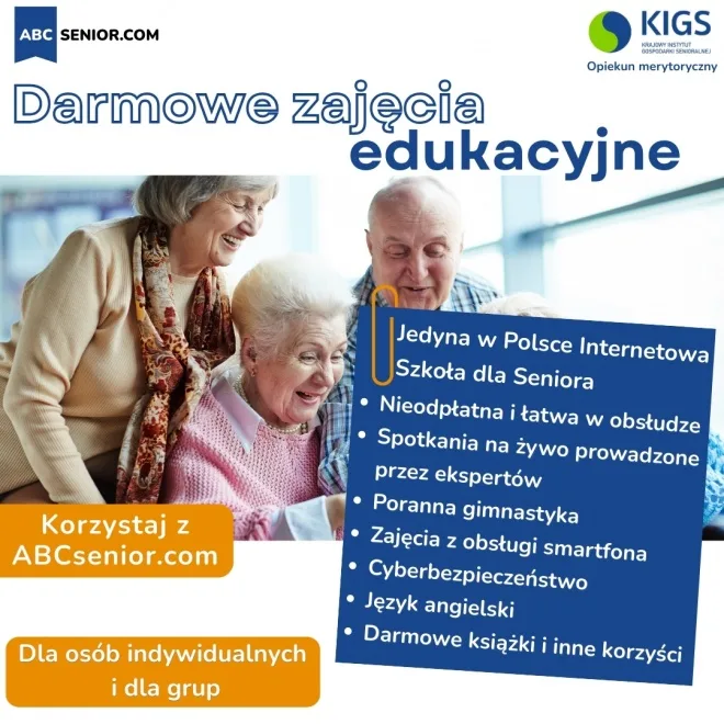 Bezpłatna szkoła internetowa ABCsenior.com dla seniorów z Nowego Sącza