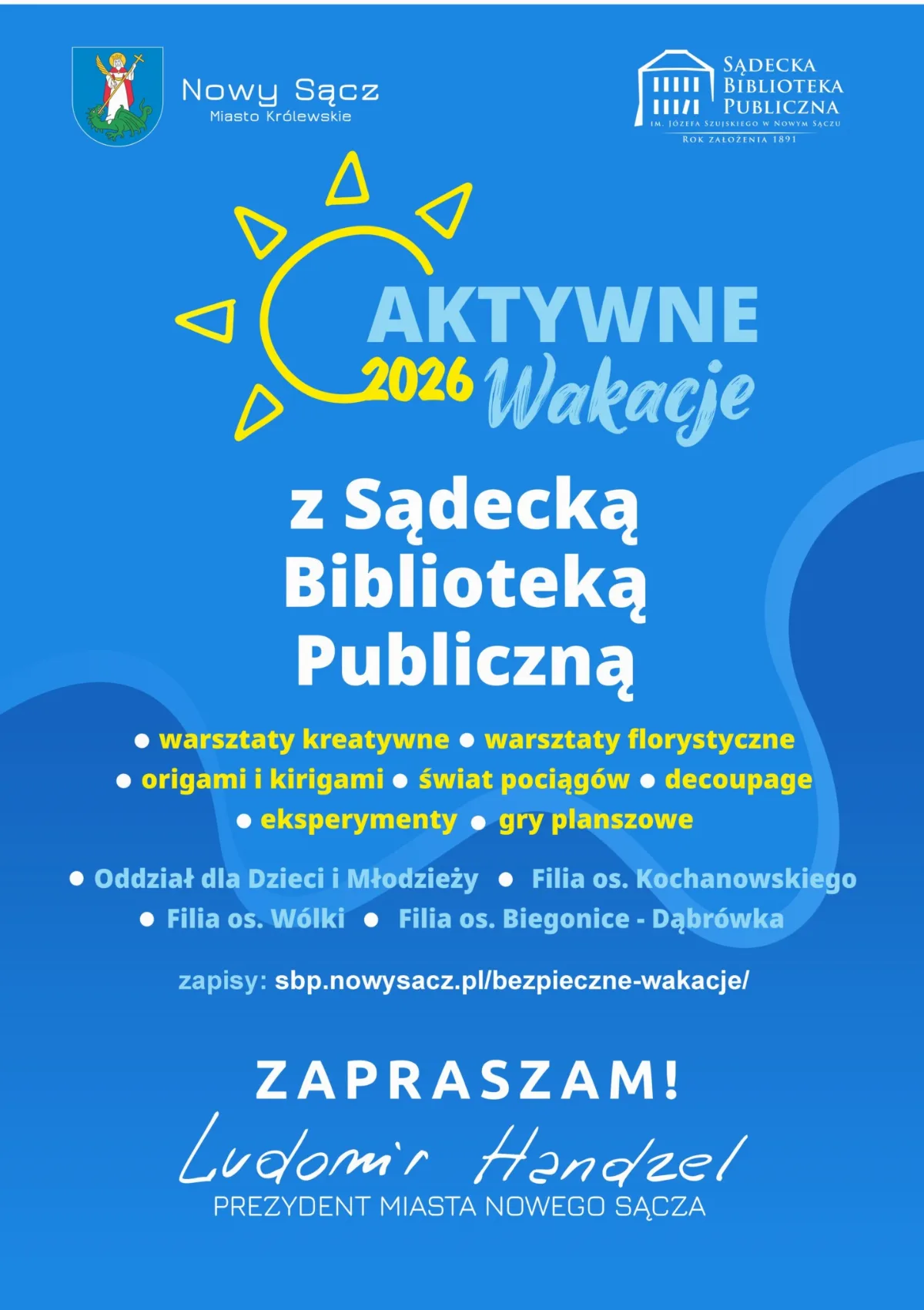 Warsztaty dla Dzieci i Młodzieży w Sądeckiej Bibliotece Publicznej