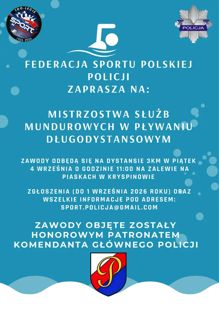 V Mistrzostwa Służb Mundurowych w Pływaniu Dystansowym