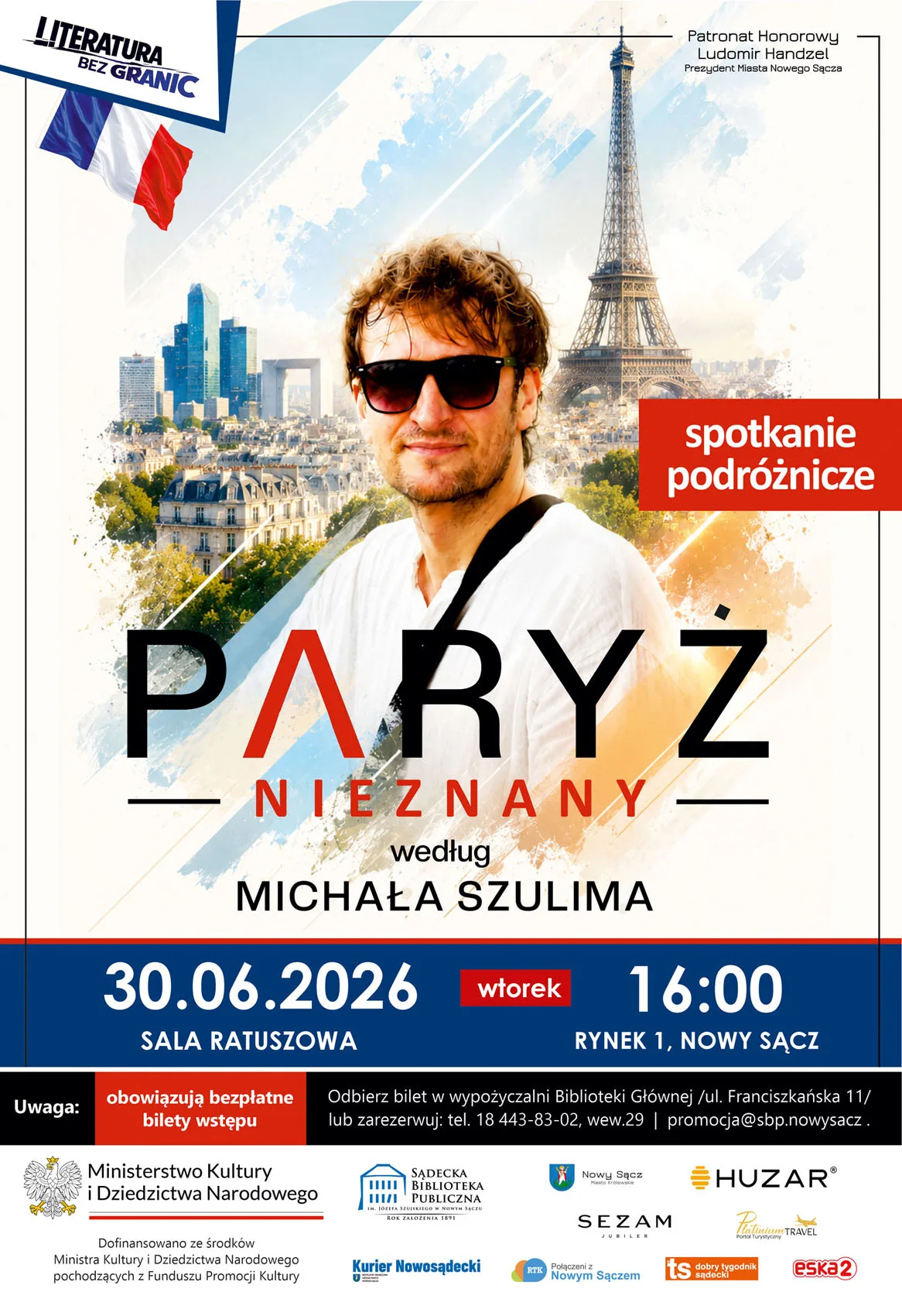 Spotkanie podróżnicze „Paryż nieznany” z Michałem Szulimem