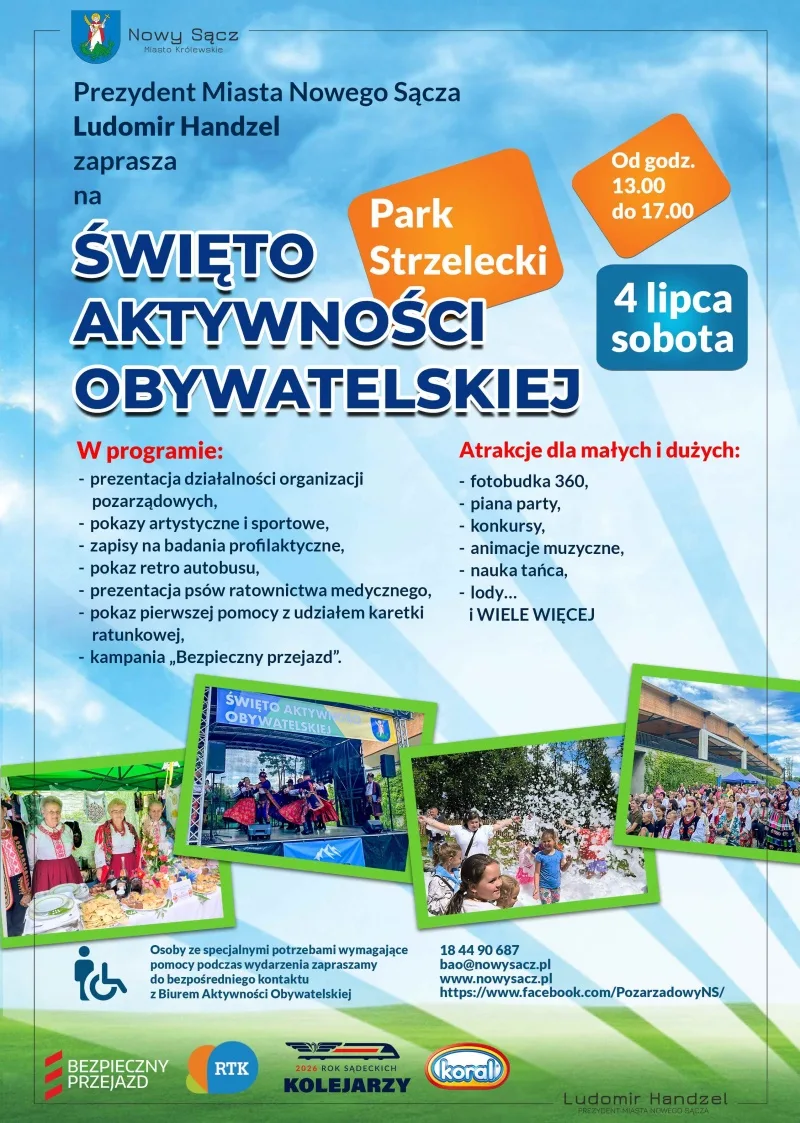 Święto Aktywności Obywatelskiej 2026 w Nowym Sączu
