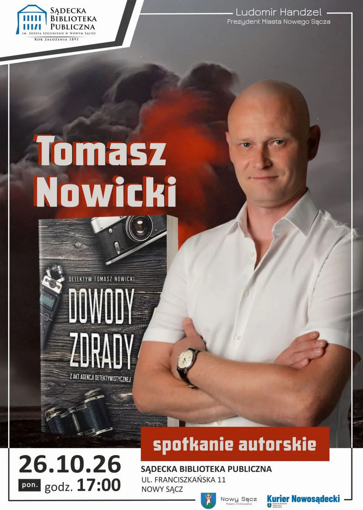 Spotkanie autorskie z Tomaszem Nowickim w bibliotece